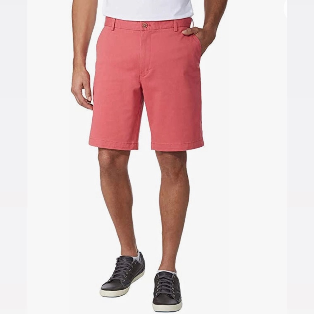 Bonobos Stretch Waist Chino Shorts 9” Inseam Coral Sz 32